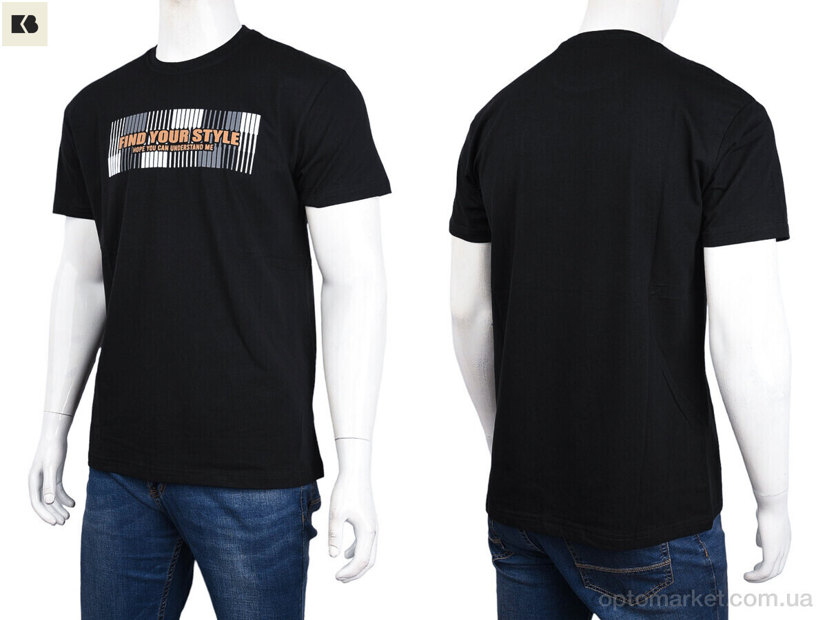 Купить Футболка чоловічі 3707-156 black Daniel Jones чорний, фото 3