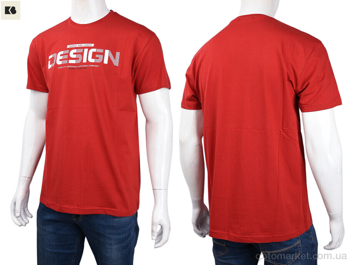 Купить Футболка чоловічі 3707-69-4 red Daniel Jones червоний, фото 3
