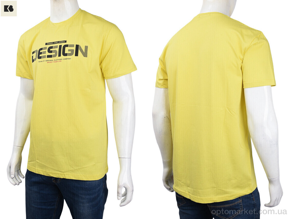 Купить Футболка чоловічі 3707-69-5 yellow Daniel Jones жовтий, фото 3