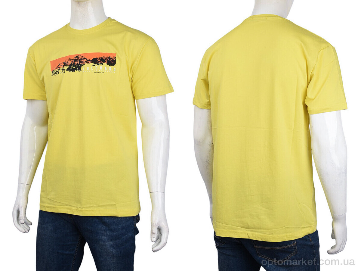 Купить Футболка чоловічі 3707-82-1 yellow Daniel Jones жовтий, фото 3
