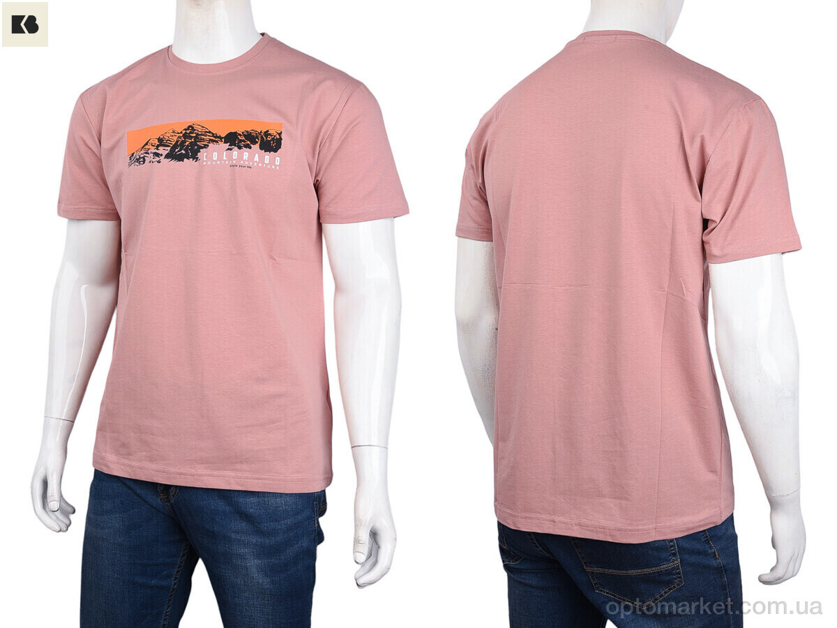 Купить Футболка чоловічі 3707-82-3 pink Daniel Jones рожевий, фото 3