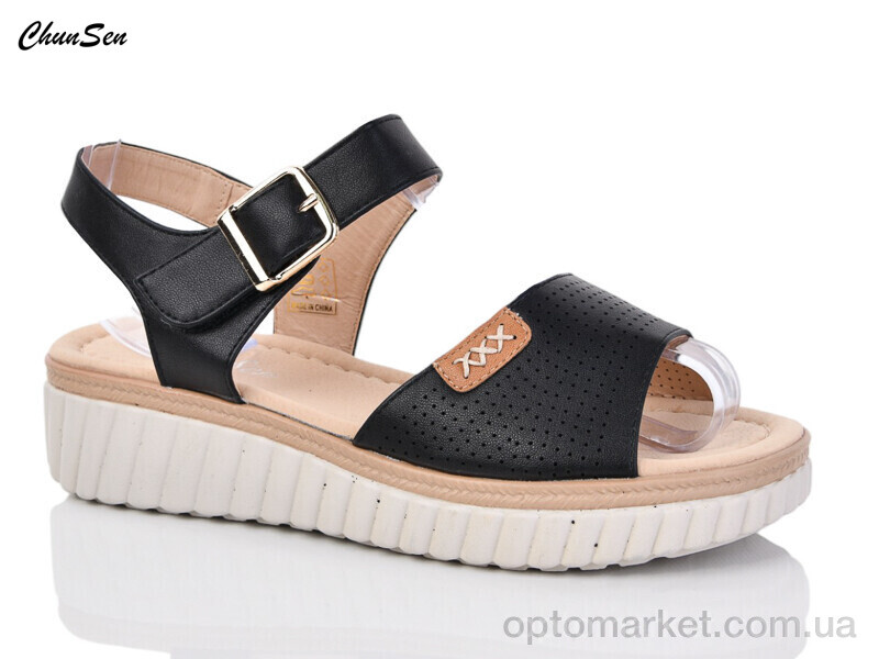 Купить Босоніжки жіночі 37218-1 Chunsen чорний, фото 1
