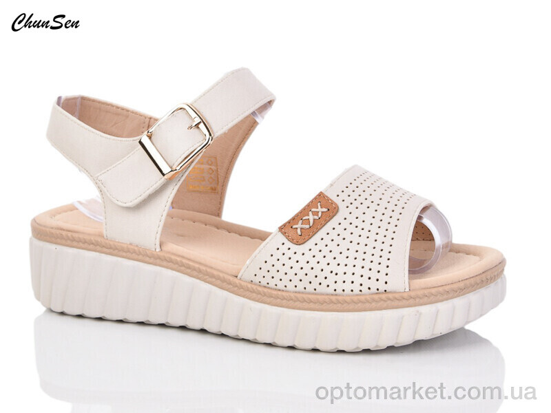 Купить Босоніжки жіночі 37218-7 Chunsen бежевий, фото 1