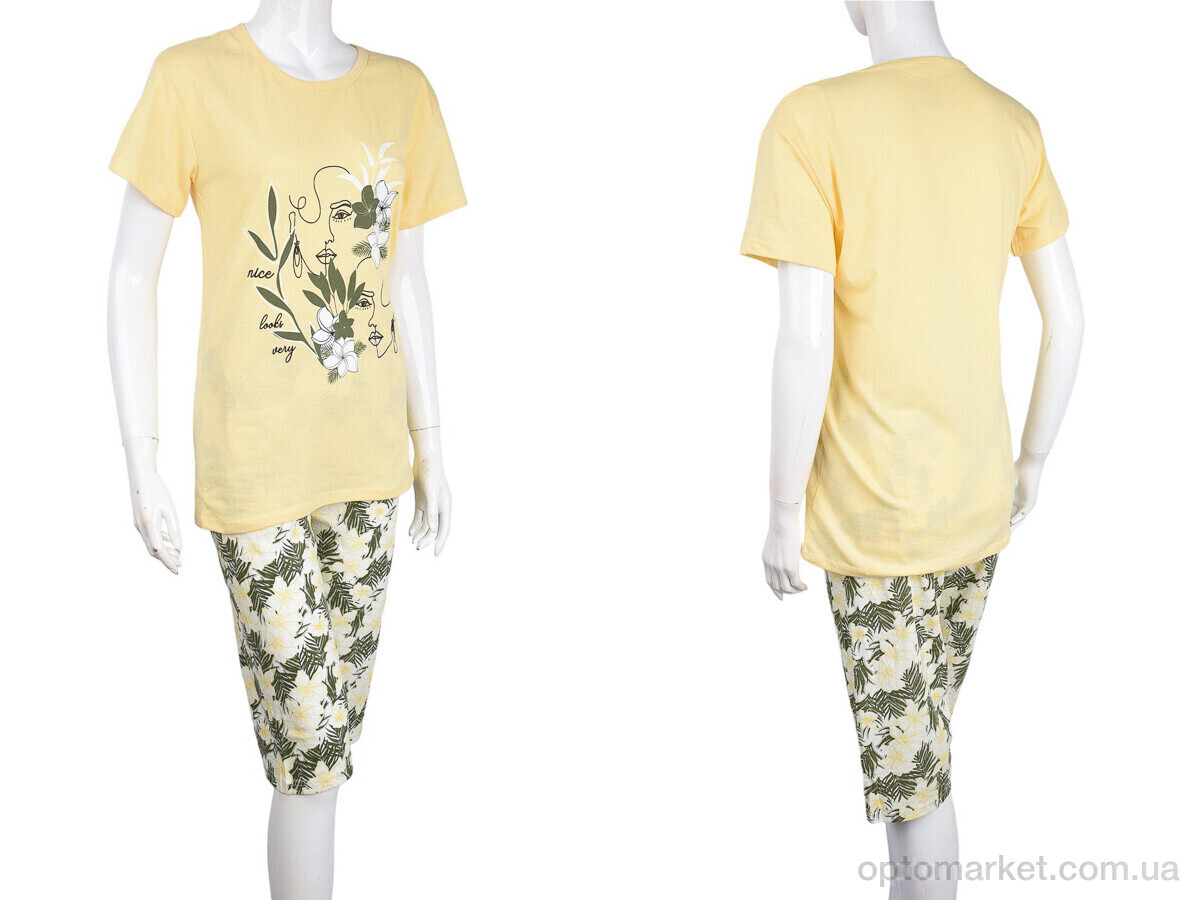 Купить Пижама жіночі 3749 (04046) yellow Rinda жовтий, фото 3