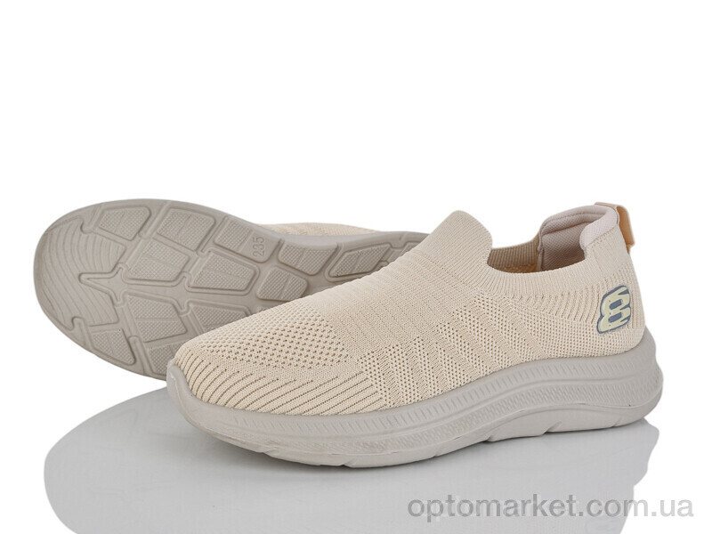 Купить Кросівки жіночі 375-343 Бабочка-Mengfuna-AESD бежевий, фото 1