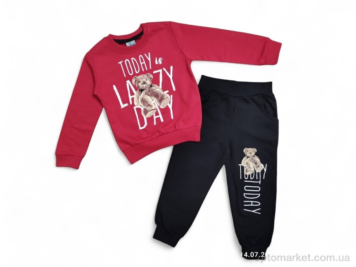 Купить Комплекти дитячі дитячі 3753 червоний батнік-штани CITCIT Kids червоний, фото 1