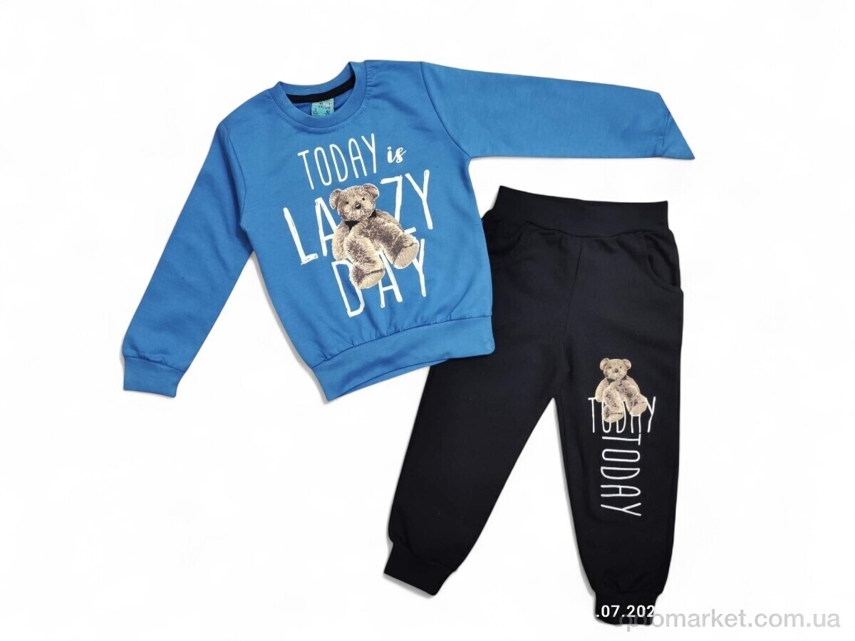 Купить Комплекти дитячі дитячі 3753 синій батнік-штани CITCIT Kids синій, фото 1