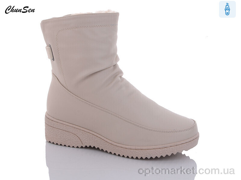 Купить Черевики жіночі 37885X-7 Chunsen бежевий, фото 1