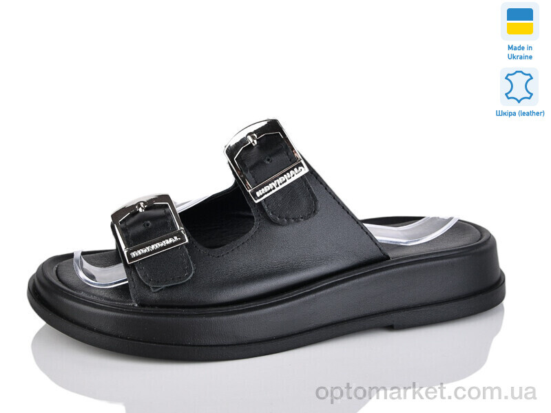 Купить Шльопанці жіночі 38-1 Mermaid чорний, фото 1