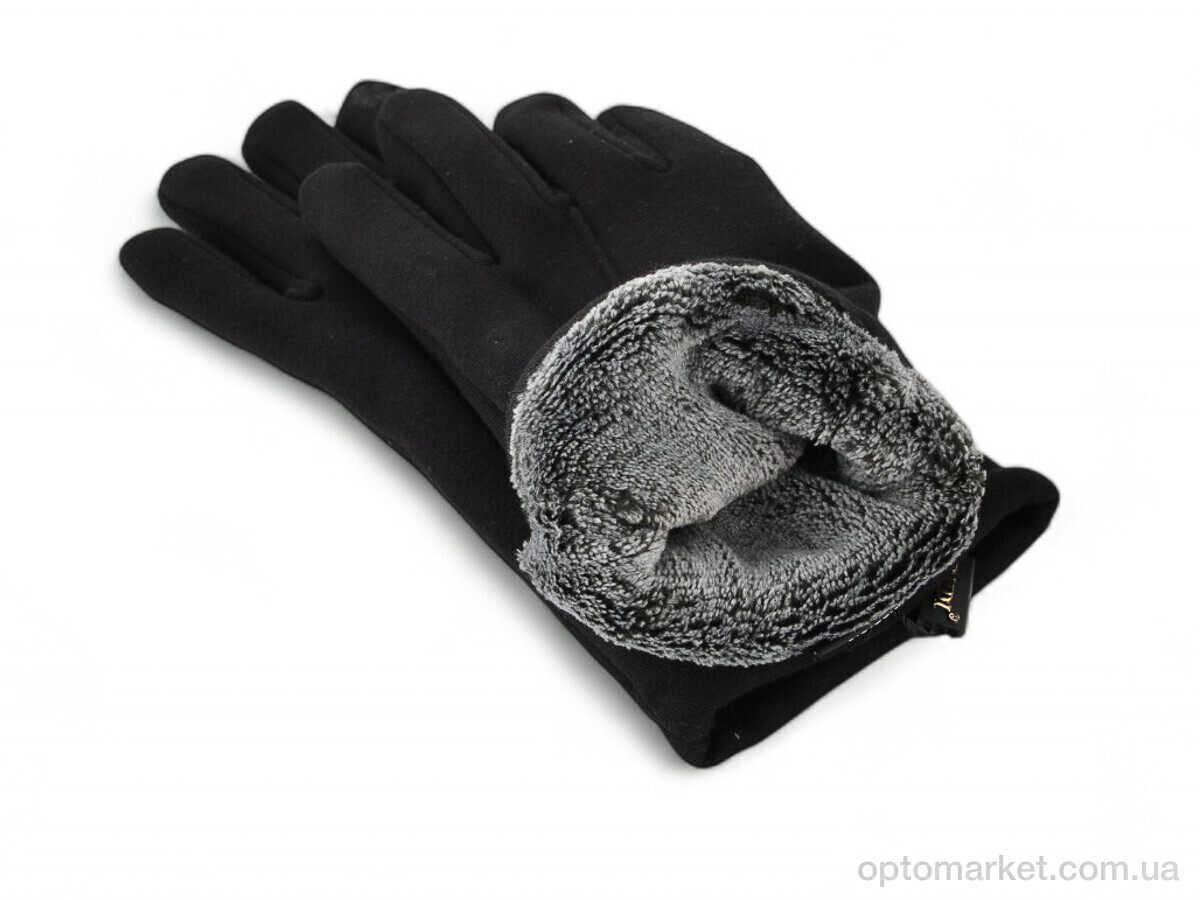 Купить Рукавички жіночі 38-3 трикотаж black Paidi чорний, фото 2