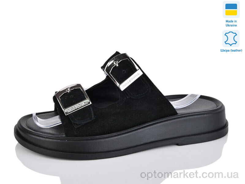 Купить Шльопанці жіночі 38-31 Mermaid чорний, фото 1