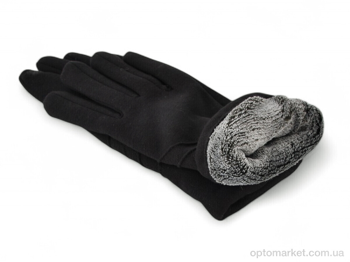 Купить Рукавички жіночі 38-6 трикотаж black Paidi чорний, фото 2