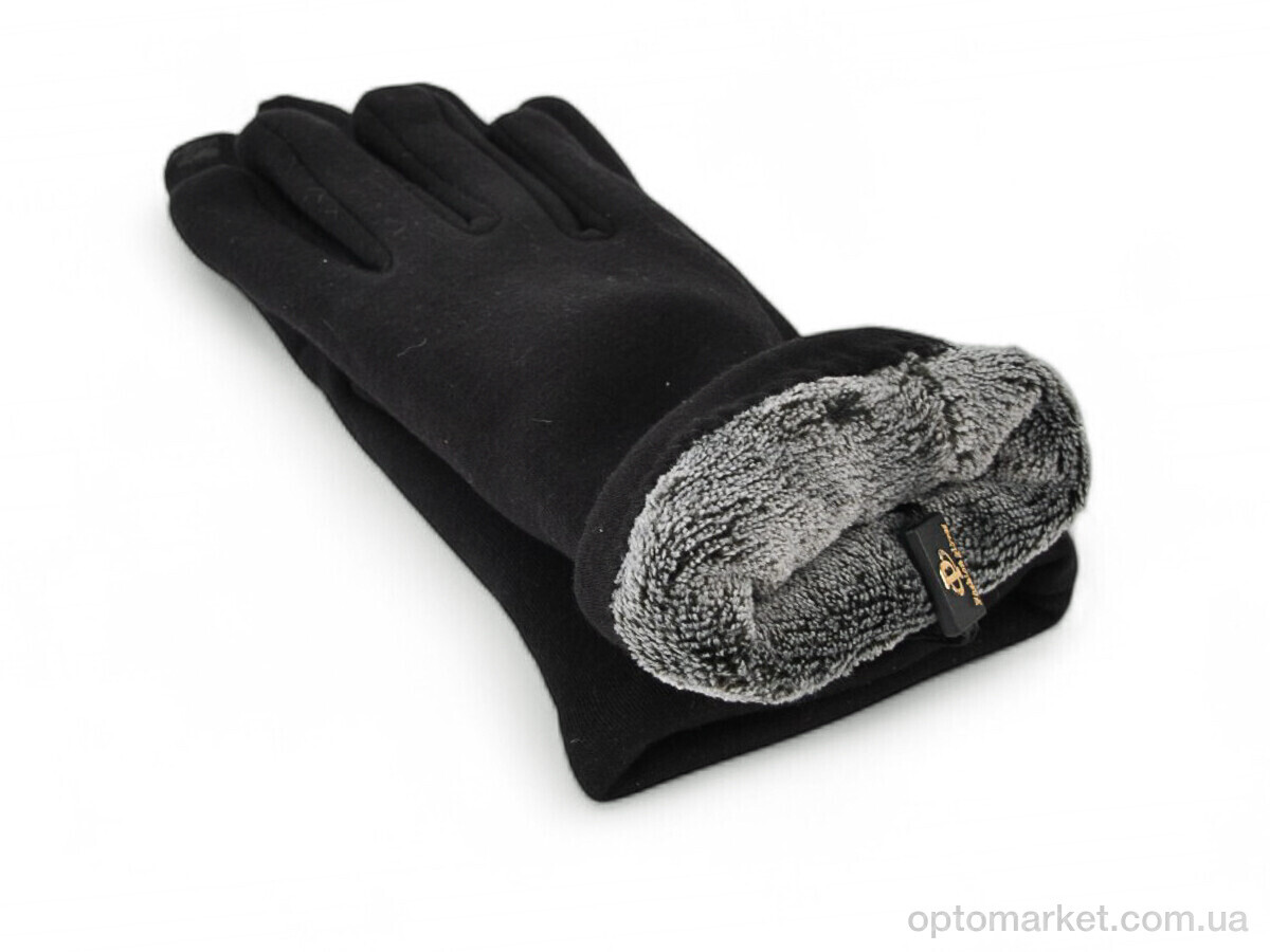 Купить Рукавички жіночі 38-8 трикотаж black Paidi чорний, фото 2