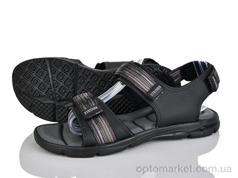 Купить Сандалі чоловічі 3805E black Steiner чорний, фото 1