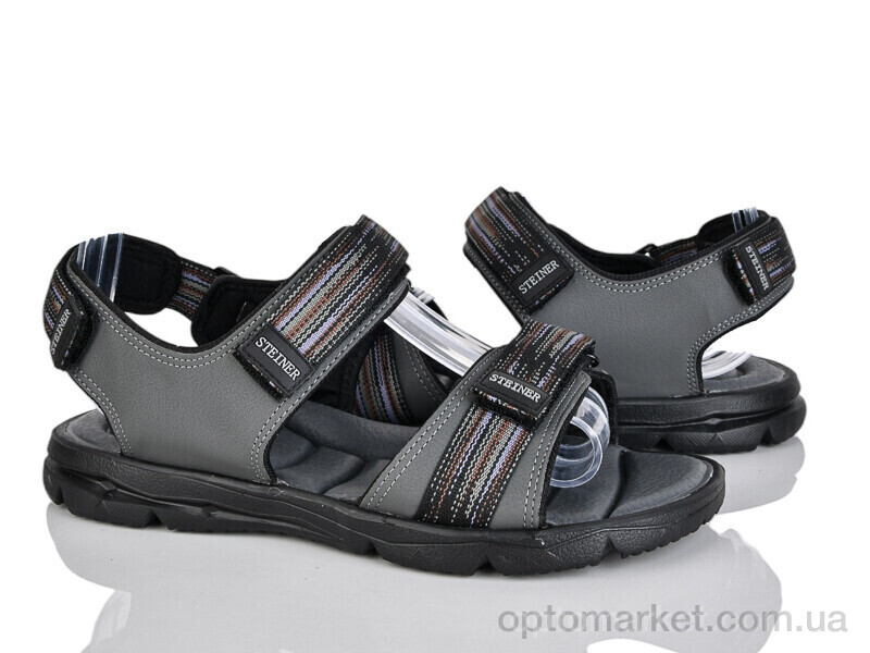 Купить Сандалі чоловічі 3805E d.grey Steiner сірий, фото 1