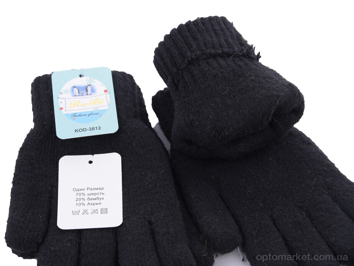 Купить Рукавички дитячі 3812 black Rubi чорний, фото 2