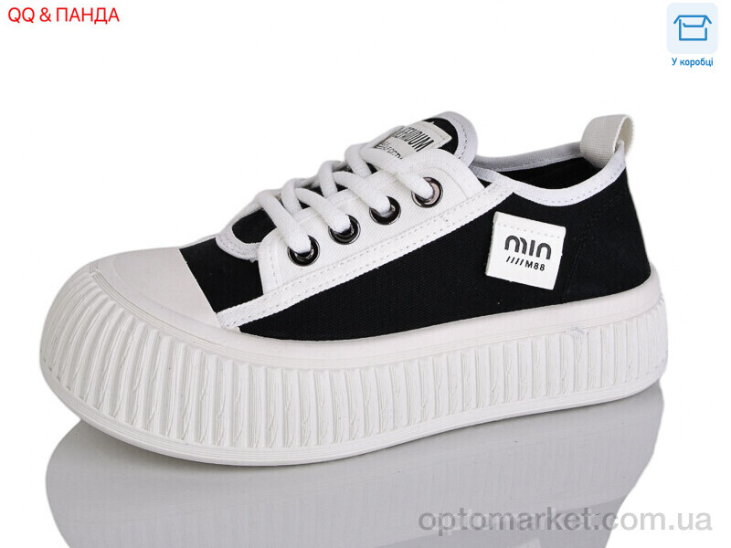 Купить Кеди жіночі 382-1 QQ&Панда чорний, фото 1