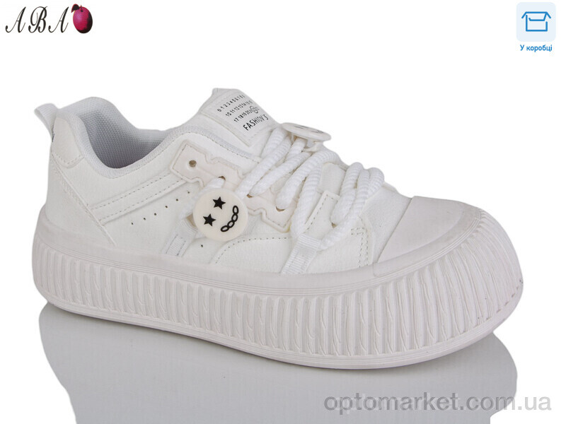 Купить Кеди жіночі 383-1-2 Aba білий, фото 1