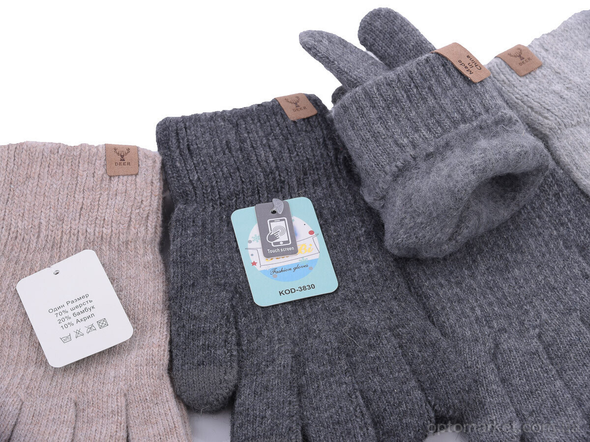 Купить Рукавички жіночі 3830 mix Rubi мікс, фото 2