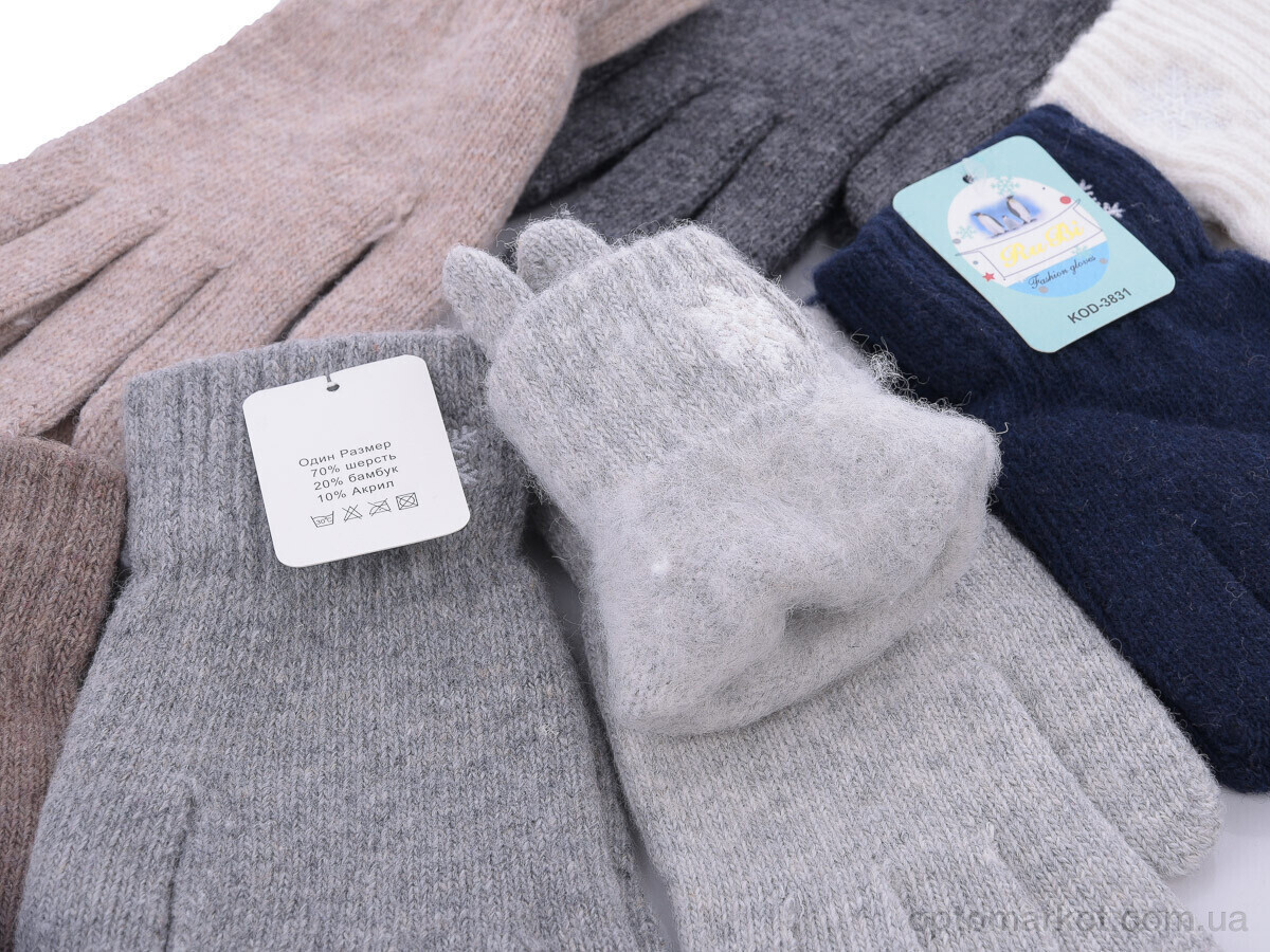 Купить Рукавички жіночі 3831 mix Rubi мікс, фото 2