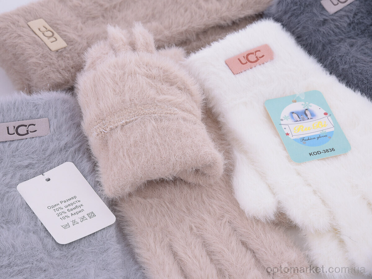 Купить Рукавички жіночі 3836 mix Rubi мікс, фото 2