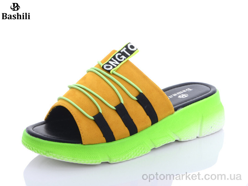 Купить Шльопанці жіночі 3838-QYJ507-6 Башили жовтий, фото 1