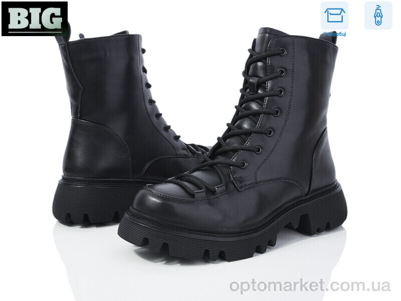 Купить Черевики жіночі 3845-M1126-1 EiE чорний, фото 1