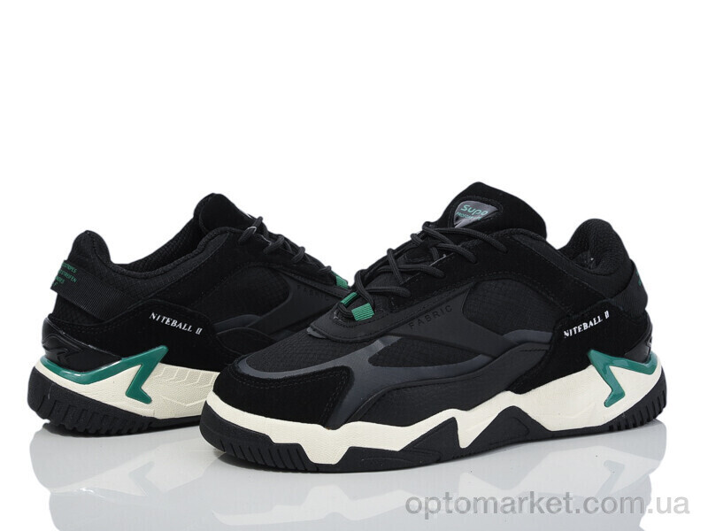 Купить Кросівки жіночі 3913-B2665-6 Supo чорний, фото 1