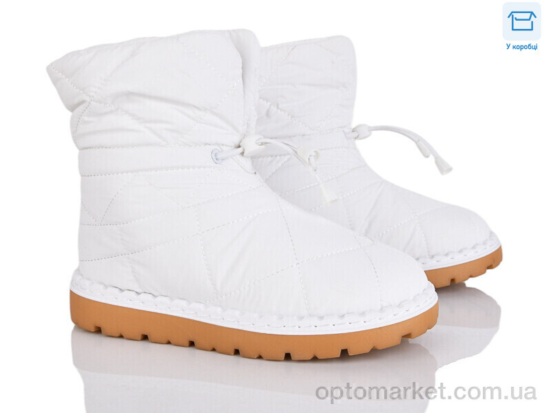 Купить Дутики жіночі 3933-H93A68-1 Башили білий, фото 1