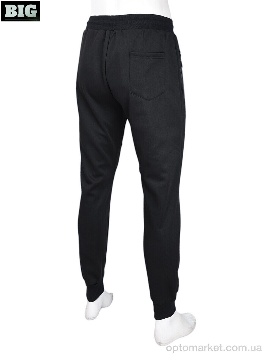Купить Спортивні штаны чоловічі 3934-A41 black ALE чорний, фото 2