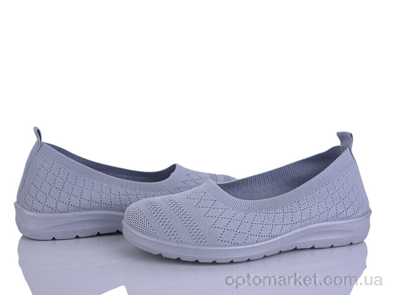 Купить Балетки жіночі 394-614 Бабочка-Mengfuna-AESD сірий, фото 1