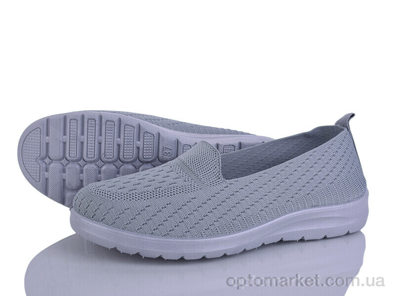 Купить Балетки жіночі 394-627 Бабочка-Mengfuna-AESD сірий, фото 1