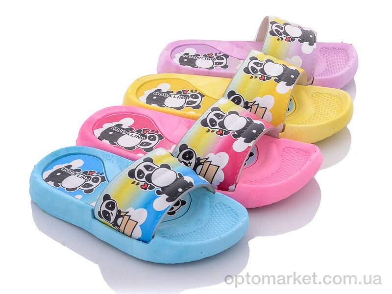 Купить Шльопанці дитячі 396 mix Moda Lina мікс, фото 1
