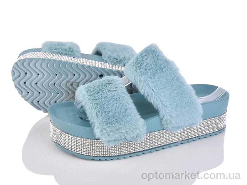 Купить Шльопанці жіночі 39641 синій Bamboo синій, фото 1