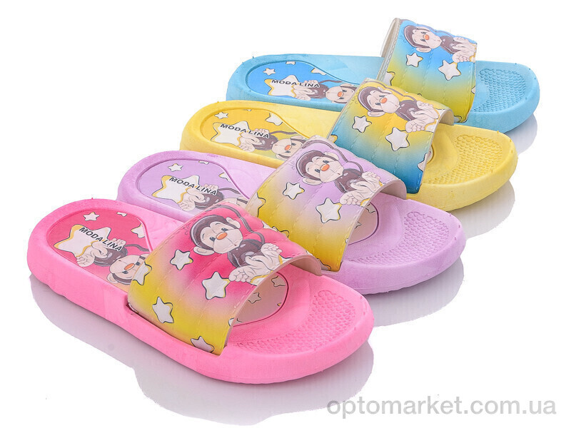 Купить Шльопанці дитячі 399 mix Moda Lina мікс, фото 1