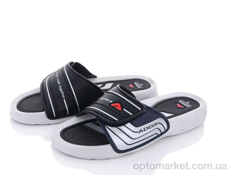 Купить Шльопанці чоловічі 3R93M black-grey ADDA чорний, фото 1