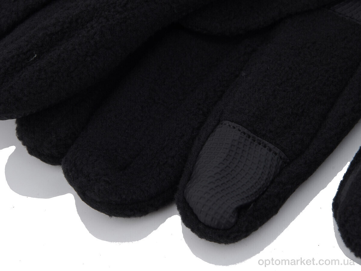 Купить Рукавички чоловічі 4-201М фліс black RuBi чорний, фото 2