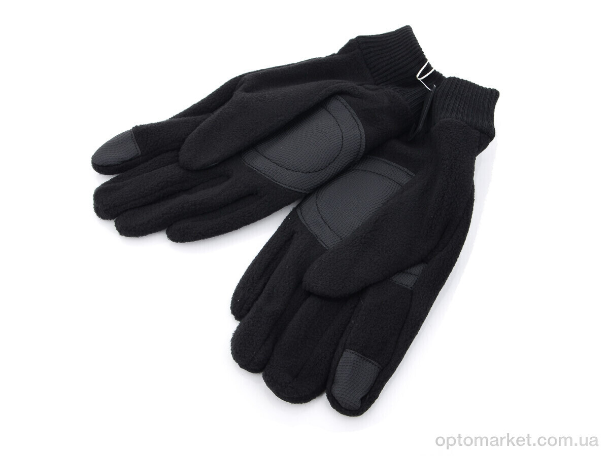 Купить Рукавички чоловічі 4-201М фліс black RuBi чорний, фото 3