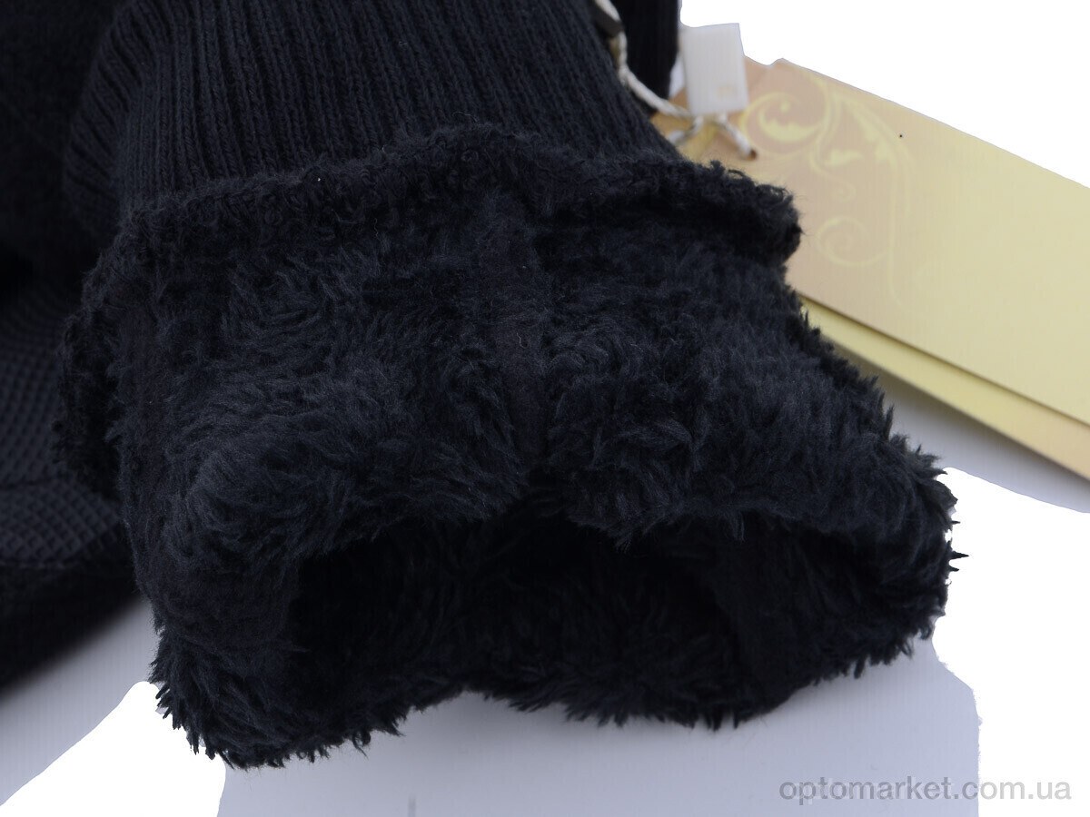 Купить Рукавички чоловічі 4-211М фліс black RuBi чорний, фото 4