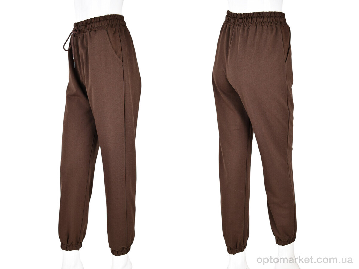 Купить Спортивні штаны жіночі 4009-4 brown Мир коричневий, фото 3