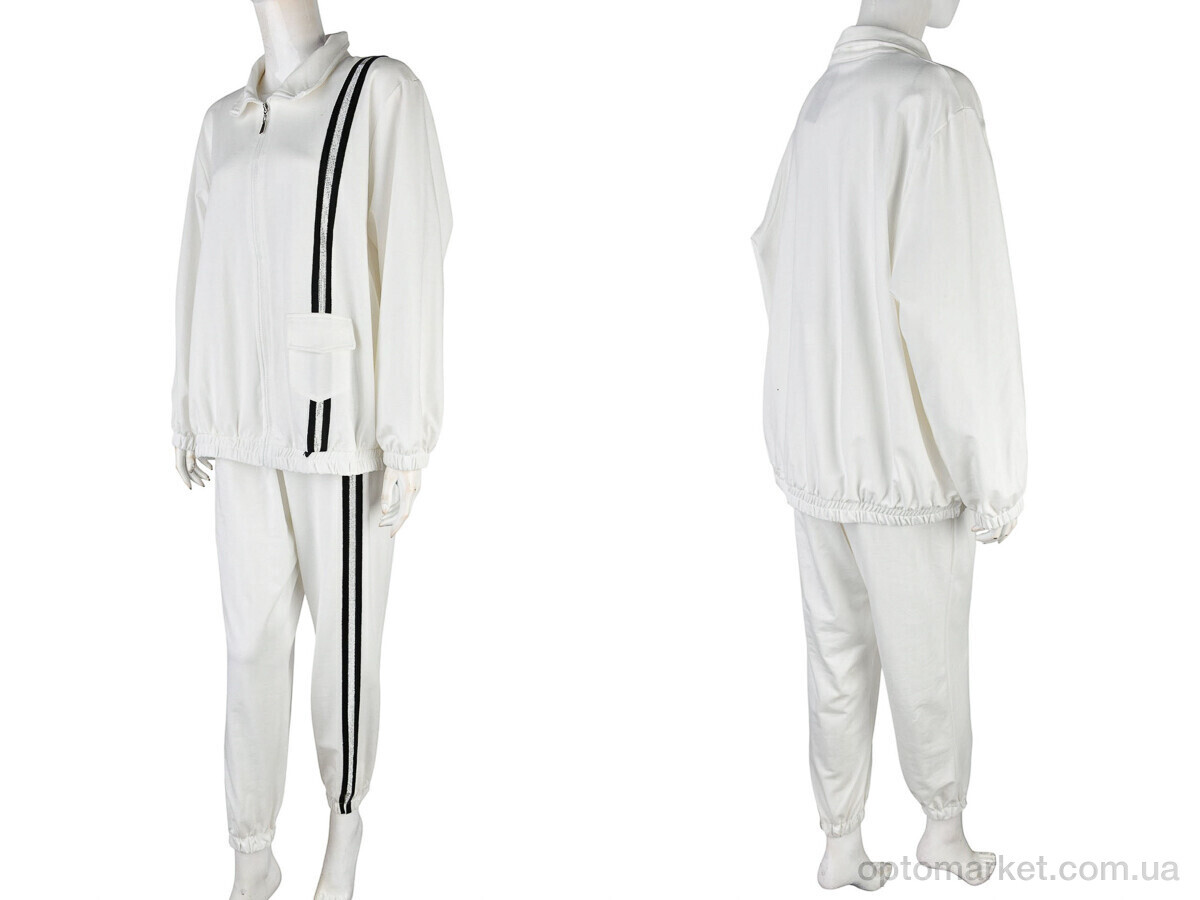 Купить Спортивний костюм жіночі 4011-373 white Saint Wish білий, фото 3