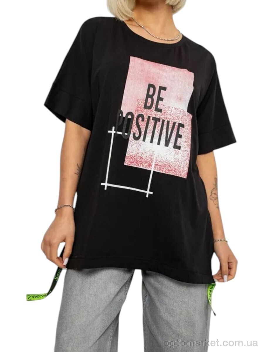 Купить Футболка жіночі 4011 чорний Massmag чорний, фото 1