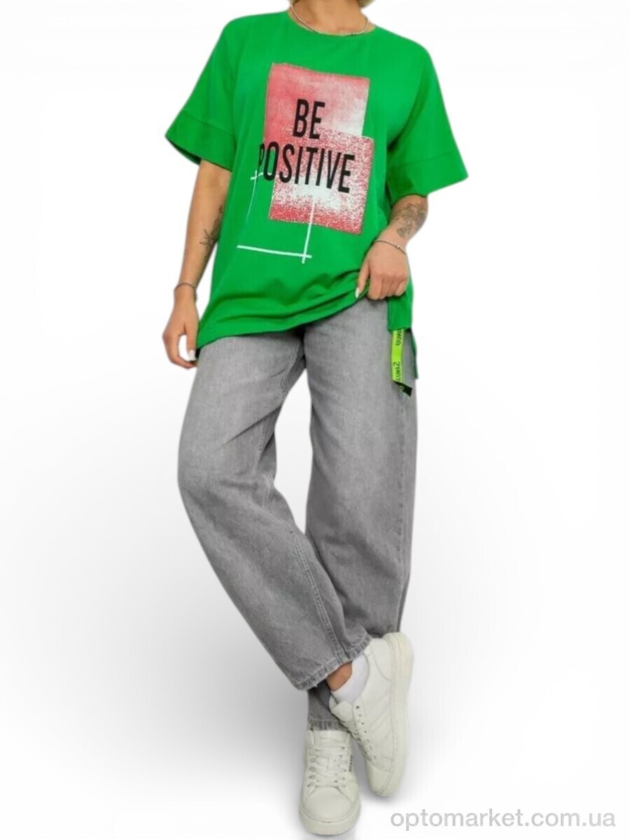 Купить Футболка жіночі 4011 зелений Massmag зелений, фото 1