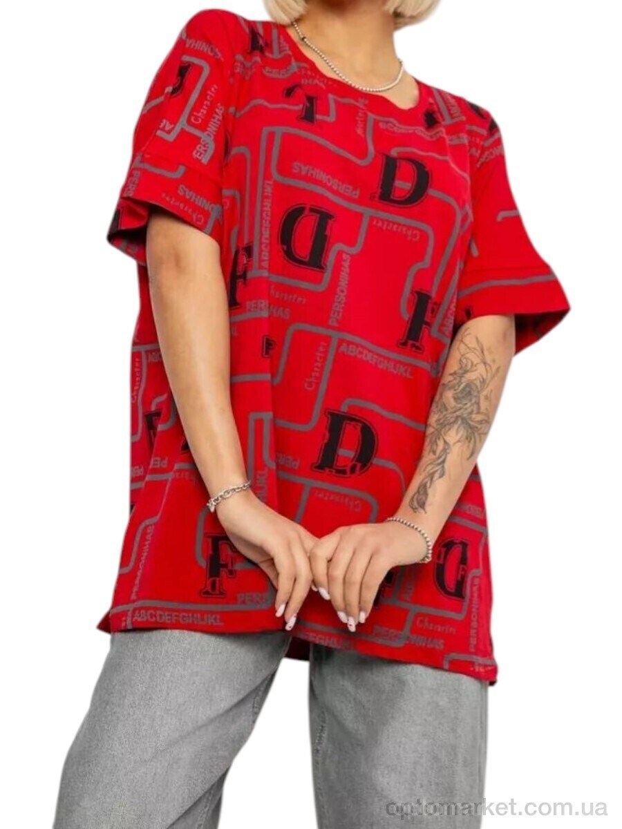 Купить Футболка жіночі 4016 червоний Massmag червоний, фото 1