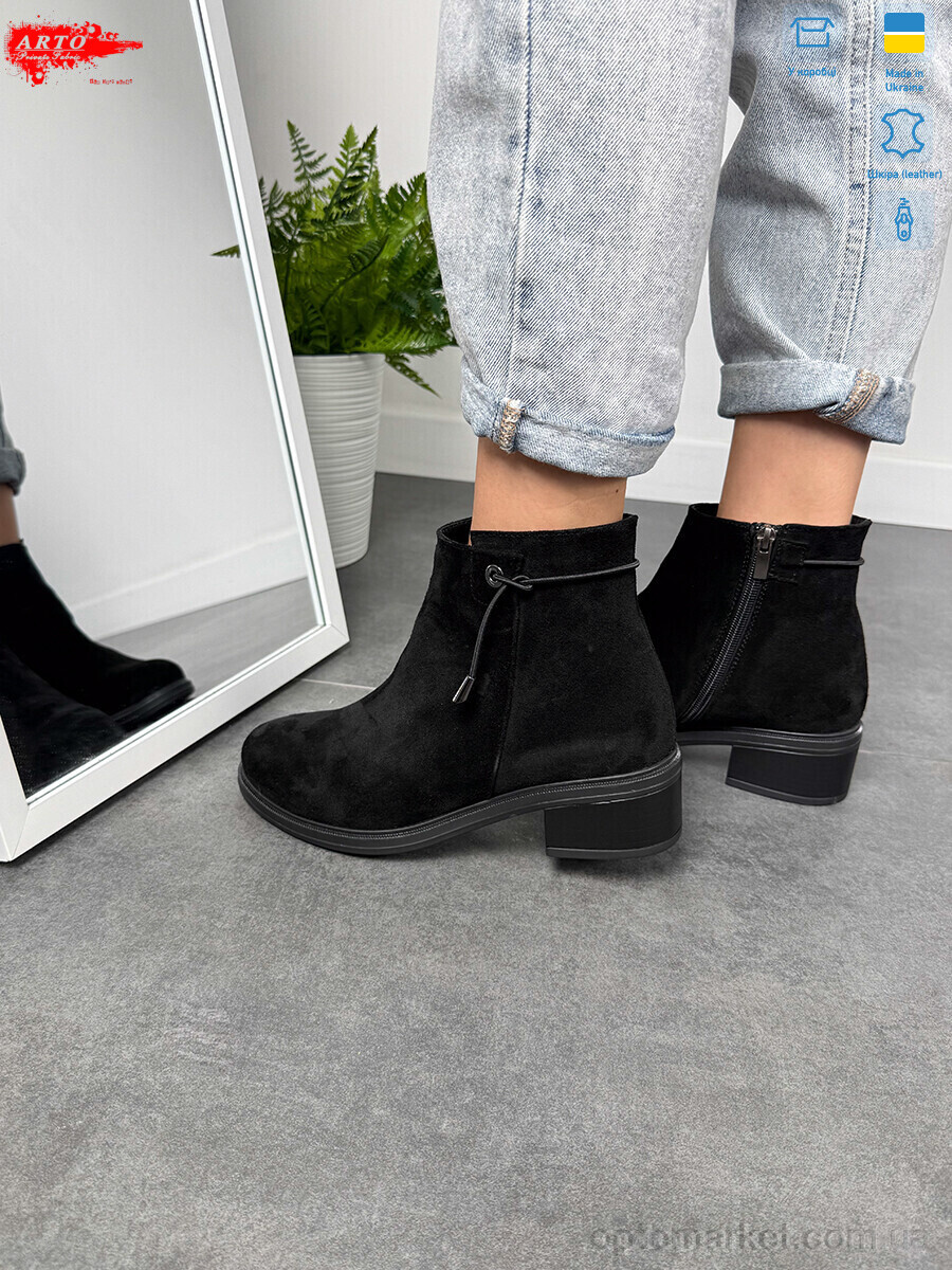 Купить Черевики жіночі 402ч/з.хутро ARTO чорний, фото 2