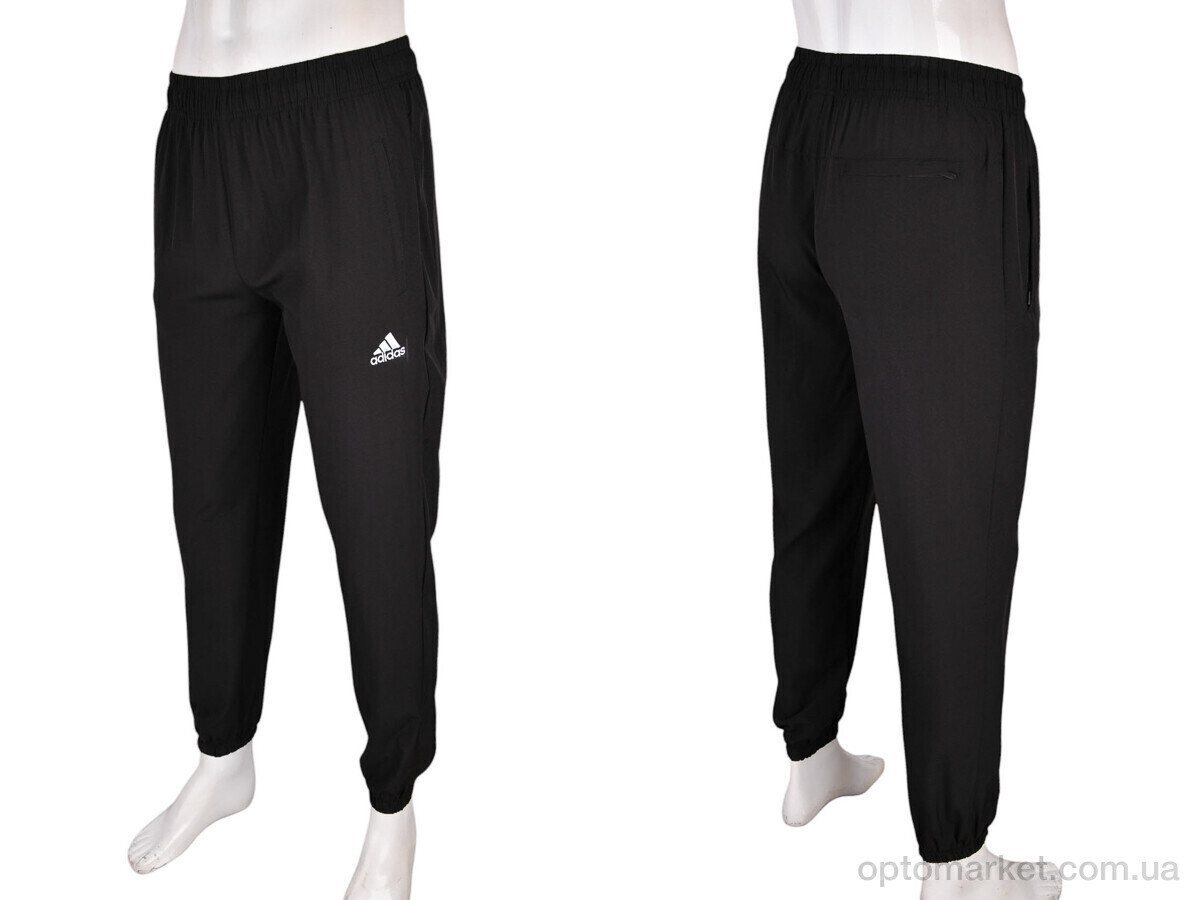 Купить Спортивні штаны чоловічі 4033-A01-1 black A.idas чорний, фото 4