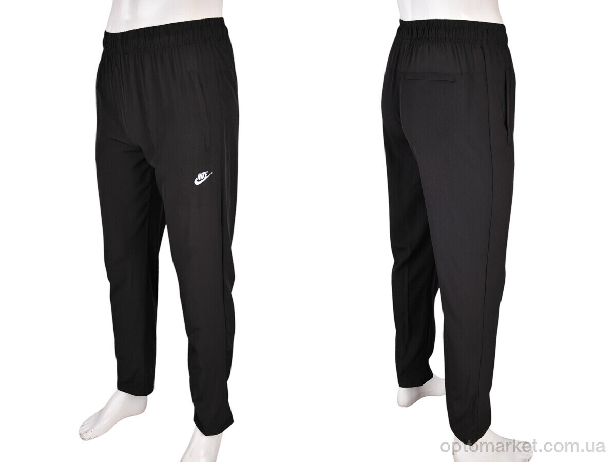 Купить Спортивні штаны чоловічі 4033-A12-1 black N.ke чорний, фото 4