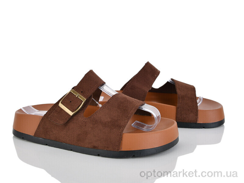 Купить Шльопанці жіночі 404-773 Бабочка-Mengfuna-AESD коричневий, фото 1