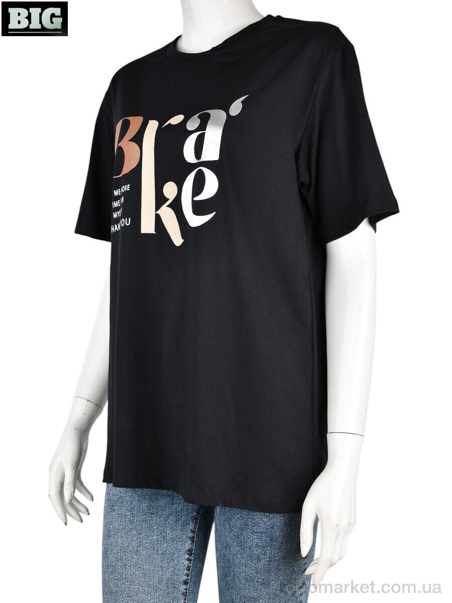 Купить Футболка жіночі 4049-02-1 black Vonnavi чорний, фото 1