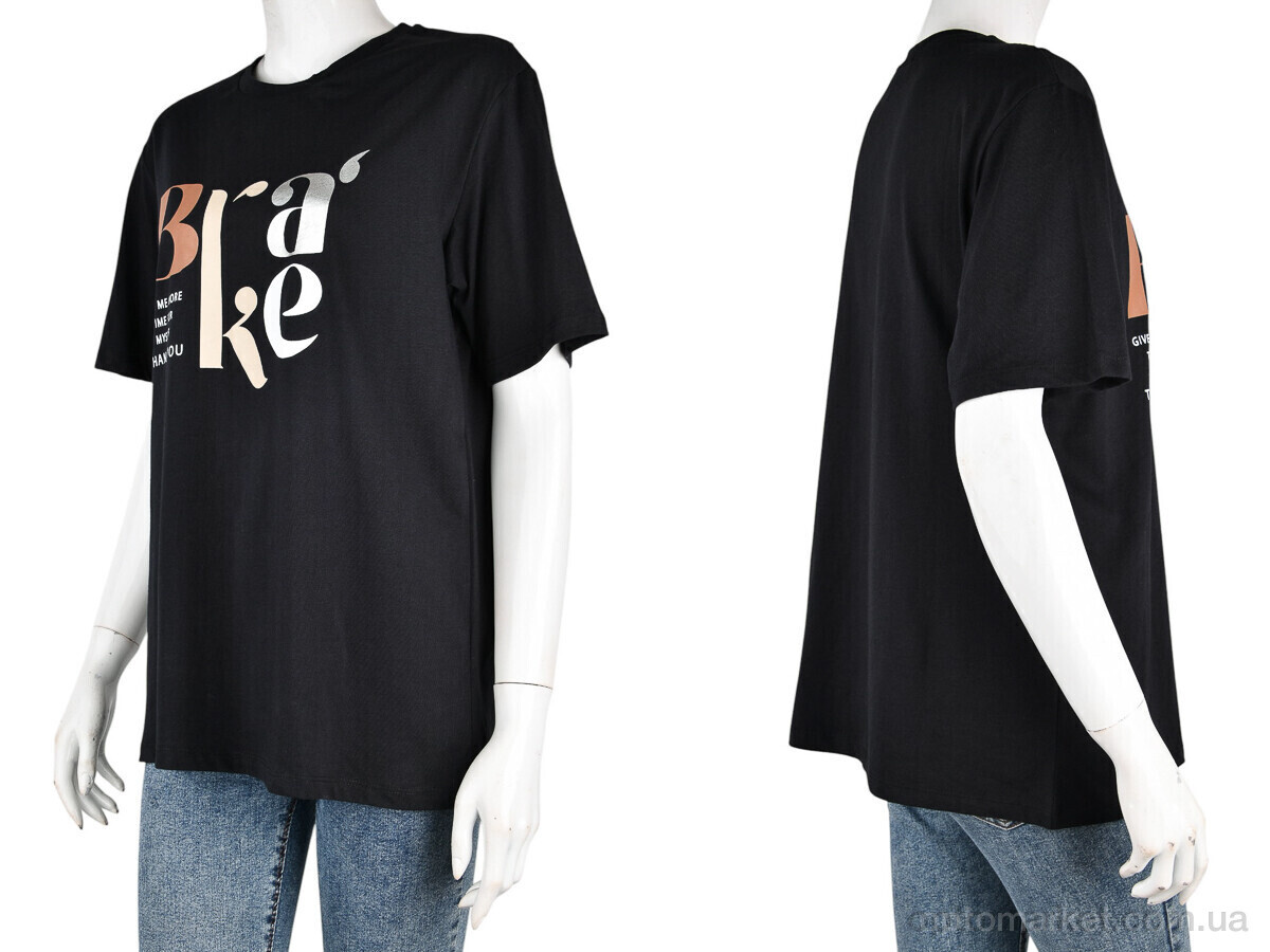 Купить Футболка жіночі 4049-02-1 black Vonnavi чорний, фото 3